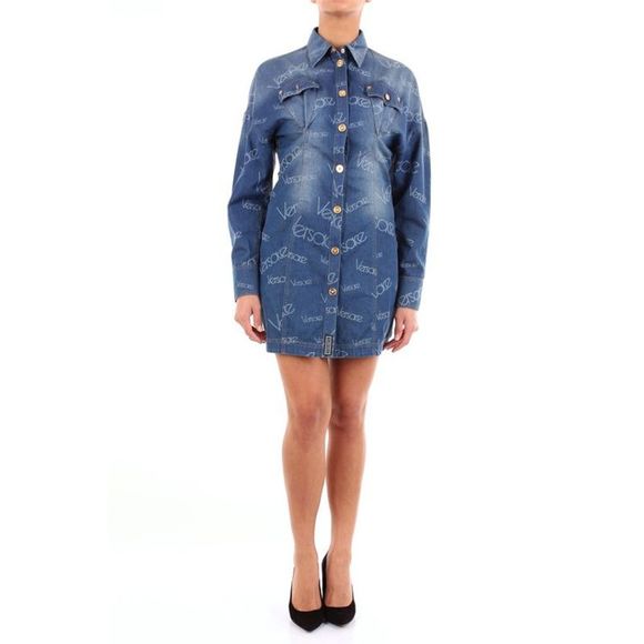 versace denim dress